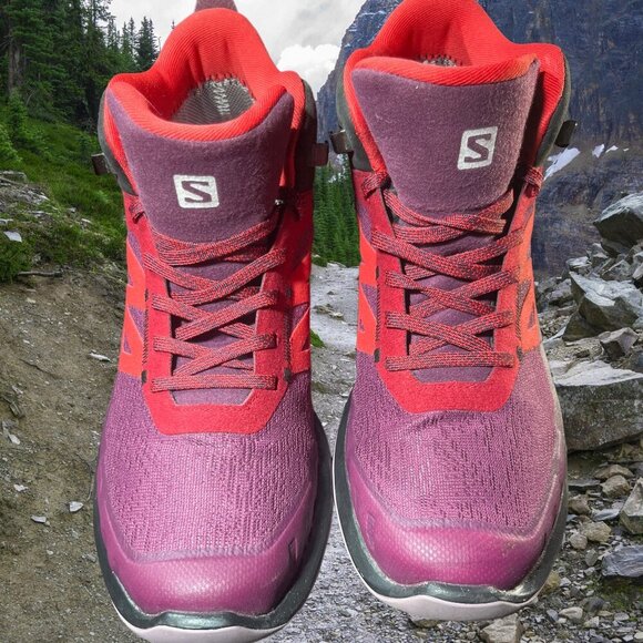 Salomon Out Pulse Mid GTX Women's Hiking Shoes Size 8 Waterproof Gore-Tex - Picture 9 of 11